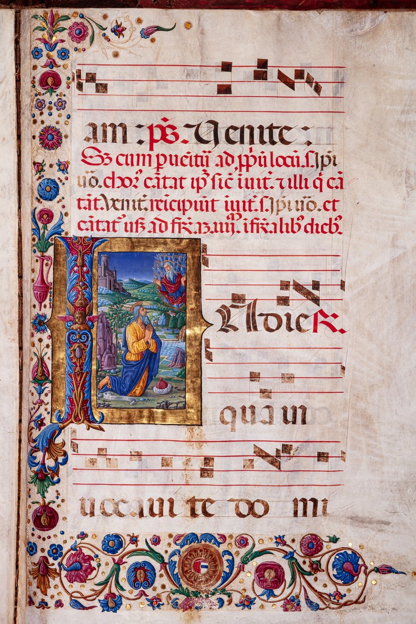 Piccolomini Bibliotheek: koorboek, cod. 7.G, ff. 40v met 