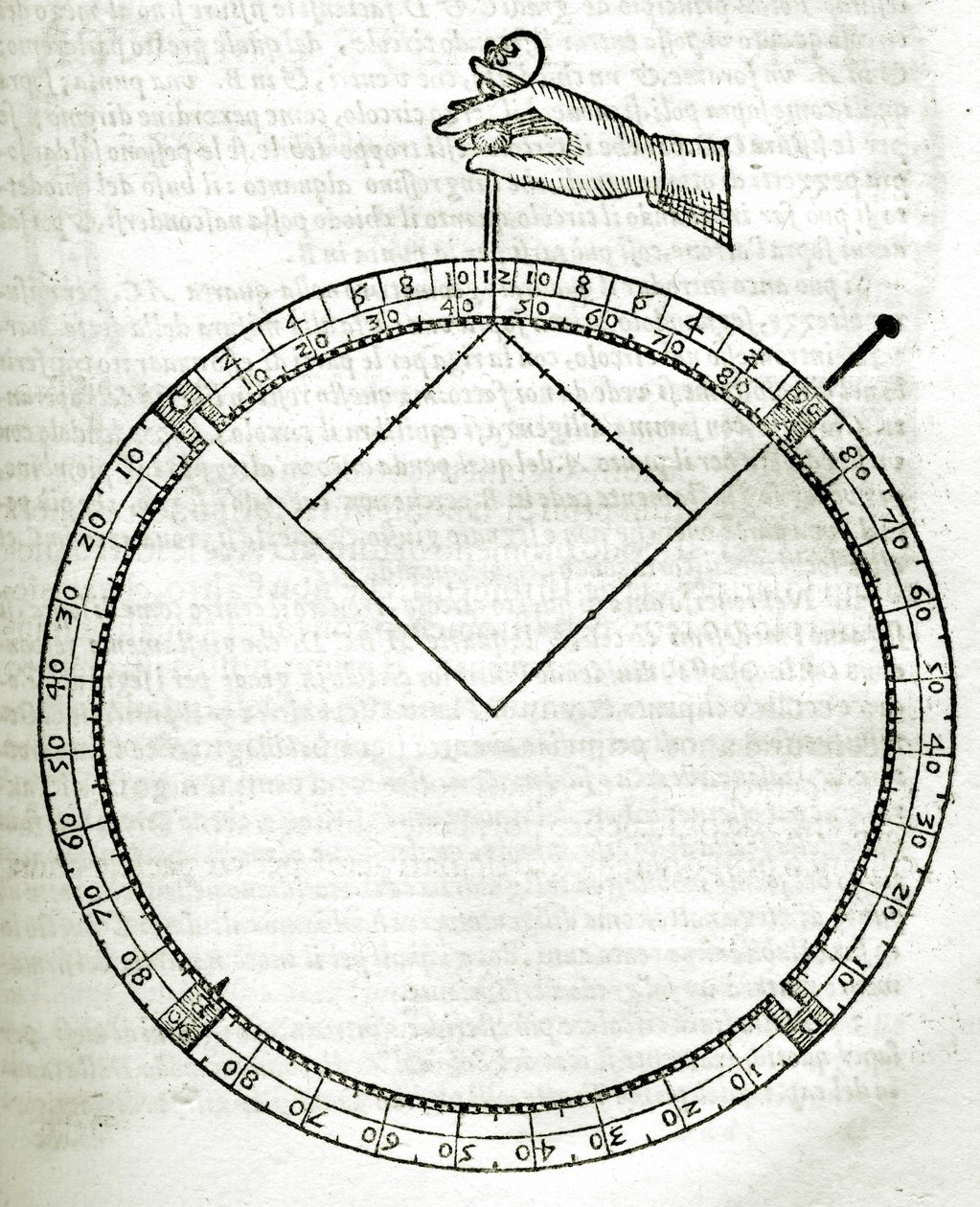 Plaat uit Armonia Astronomica et Geometrica, quattro trattati ne 