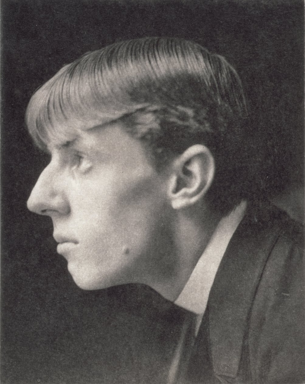 Portret van Aubrey Beardsley (1872-98) door Frederick Evans (1853-1943) (sepia foto) door Unbekannt