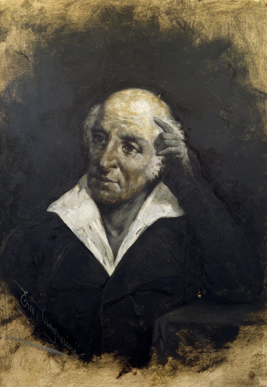 Portret van Domenico Rossetti, Italiaanse politicus en jurist door Benjamin Baud