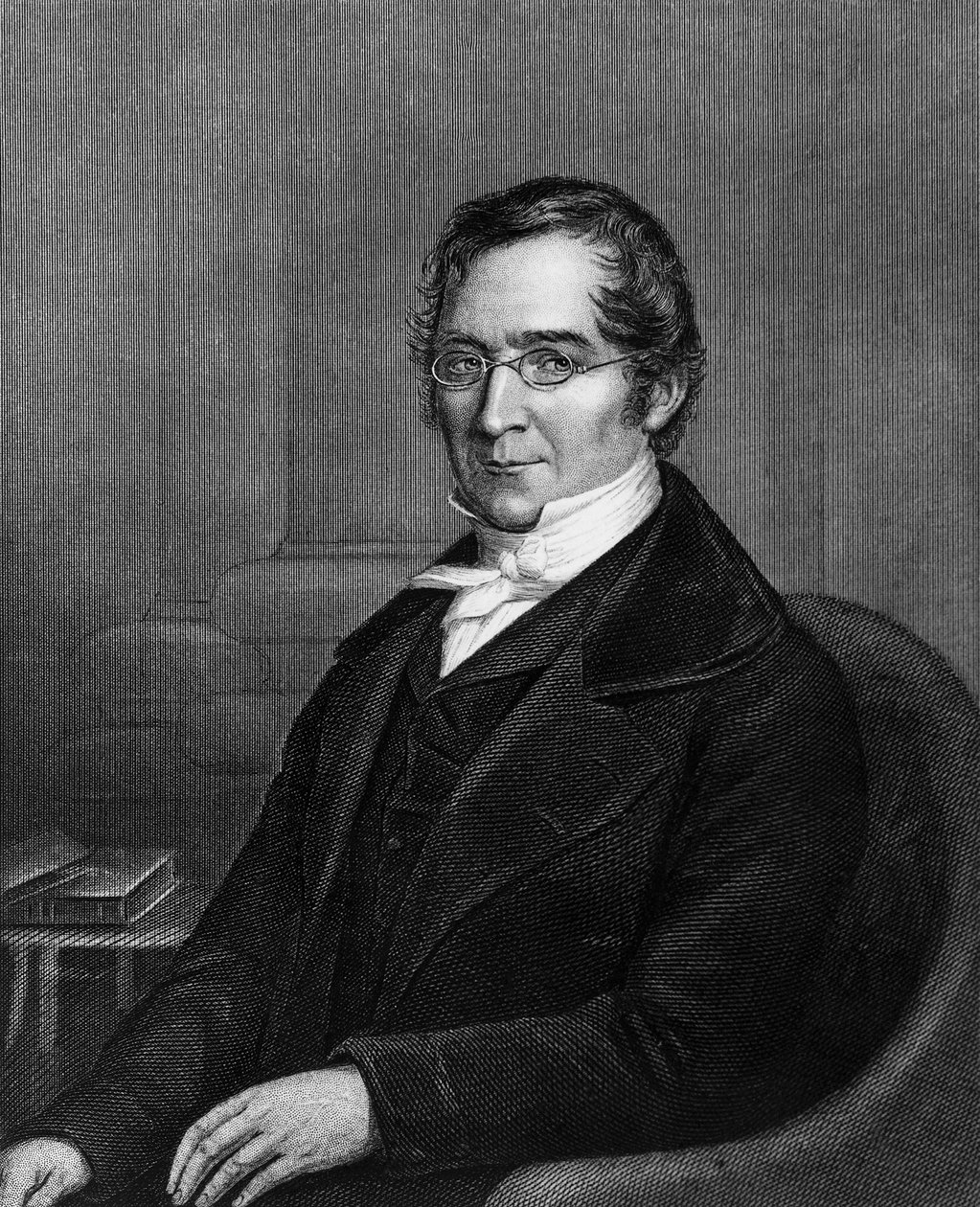 Portret van Joseph Louis Gay-Lussac (1778-1850), Franse chemicus en natuurkundige, gravure door William M. Timlin