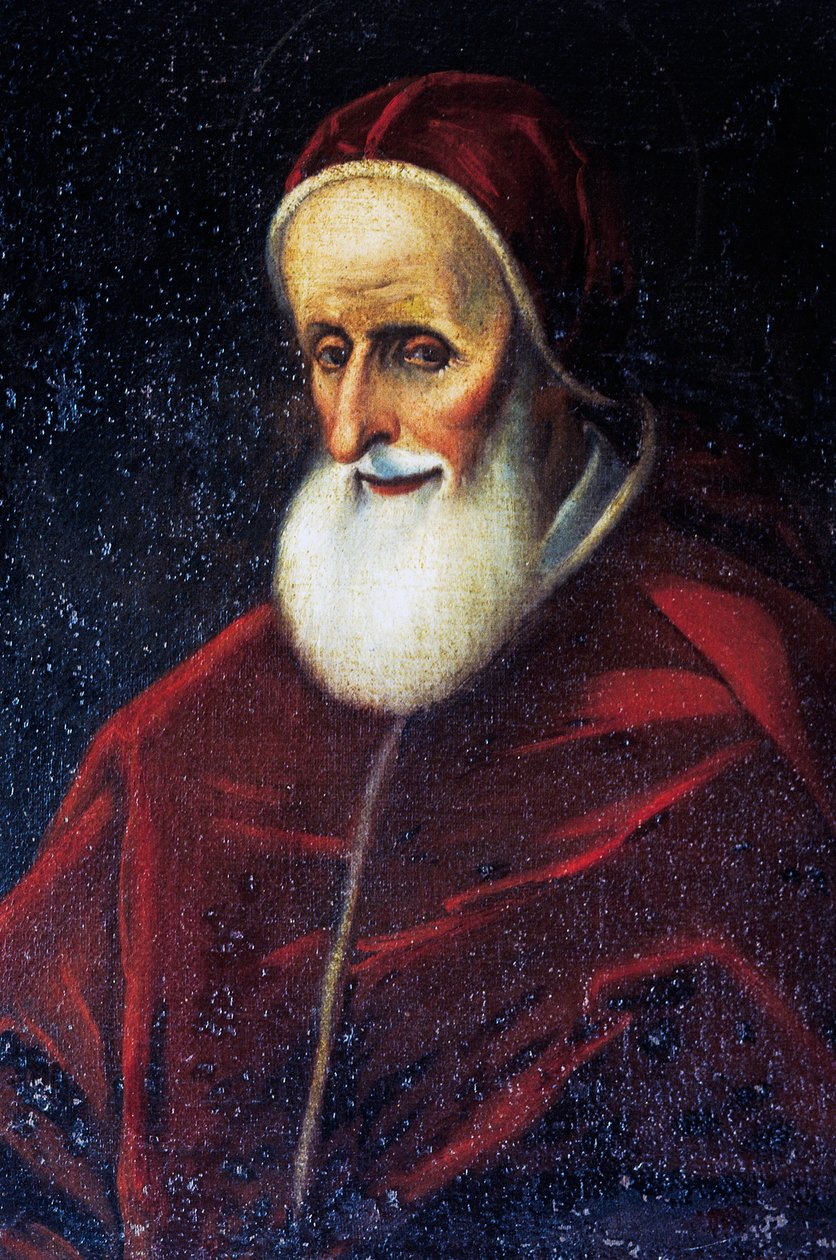 Portret van Paus Pius V door Benjamin Baud
