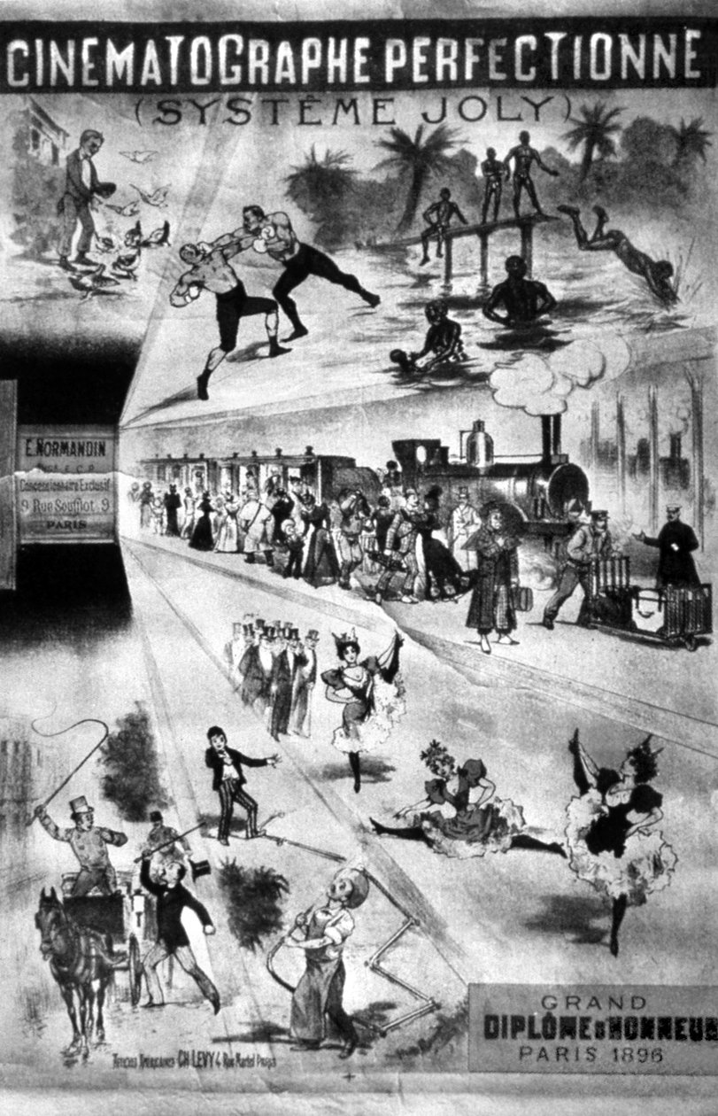 Poster voor Joly systeem ontwikkeld in 1896 om een bedreiging te vormen voor Lumiere systeem door Unbekannt