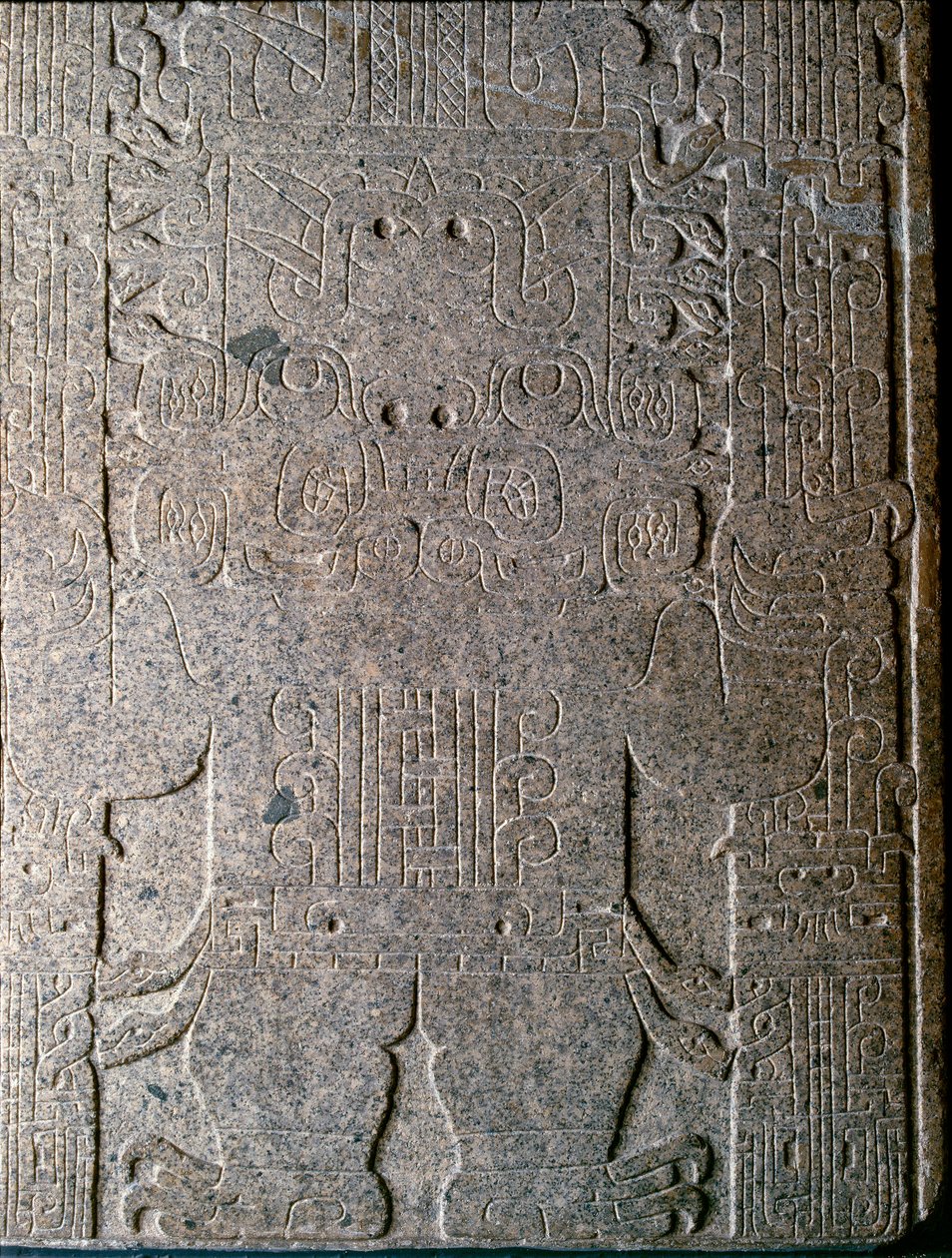 Precolumbiaanse kunst: de Jaguar man, laag reliëf van het zogenaamde Raimondi monument ontdekt door Antonio Raimondi door Unbekannt