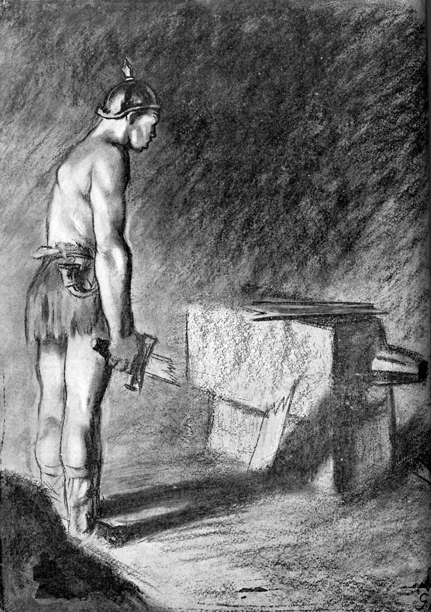 Pruisische militaire zwakte - Karikatuur uit de Eerste Wereldoorlog door Unbekannter Künstler