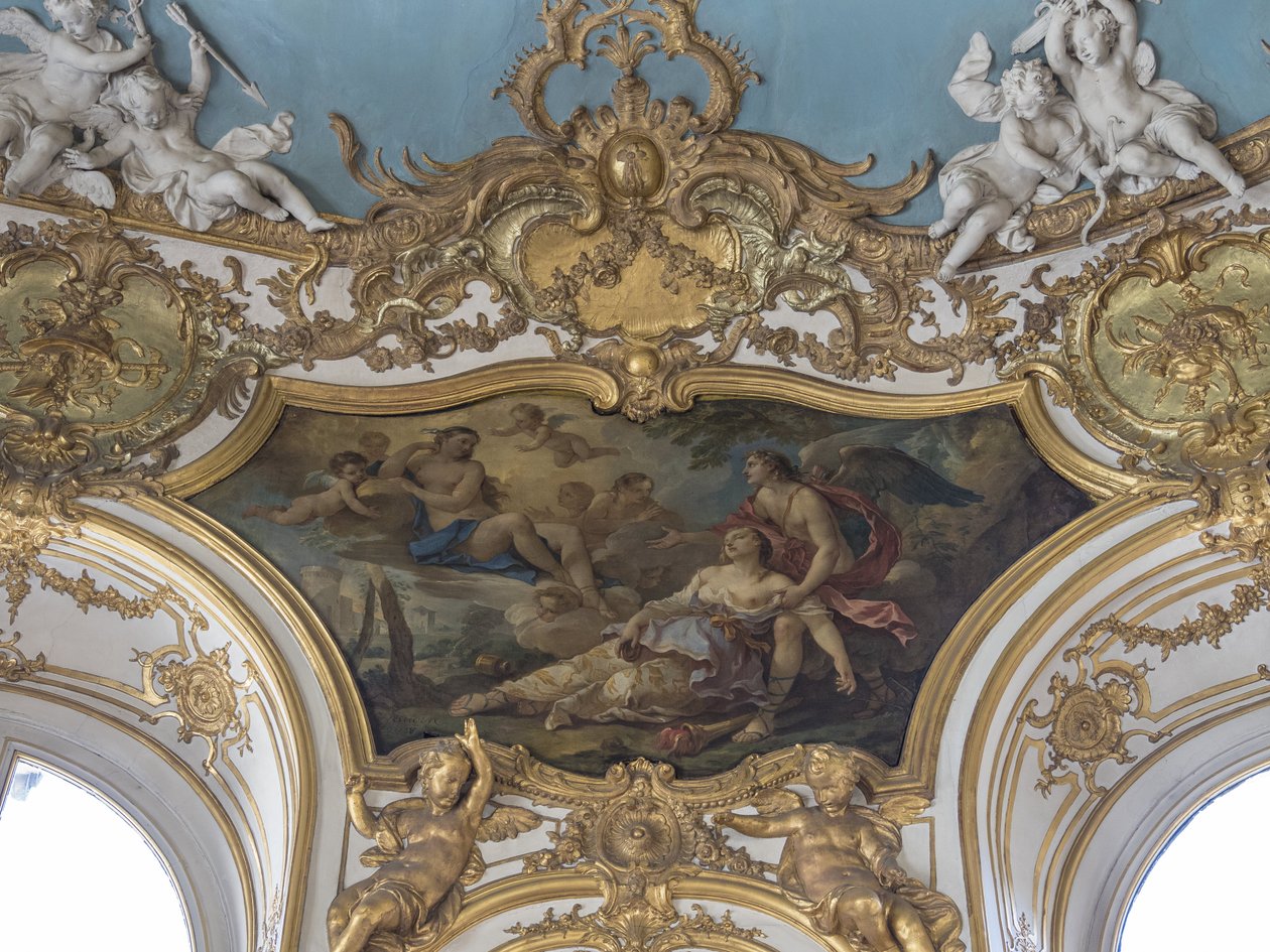 Psyche is gebrekkig in de aanwezigheid van Venus. Charles Joseph Natoire (1700-1777) door Unbekannt