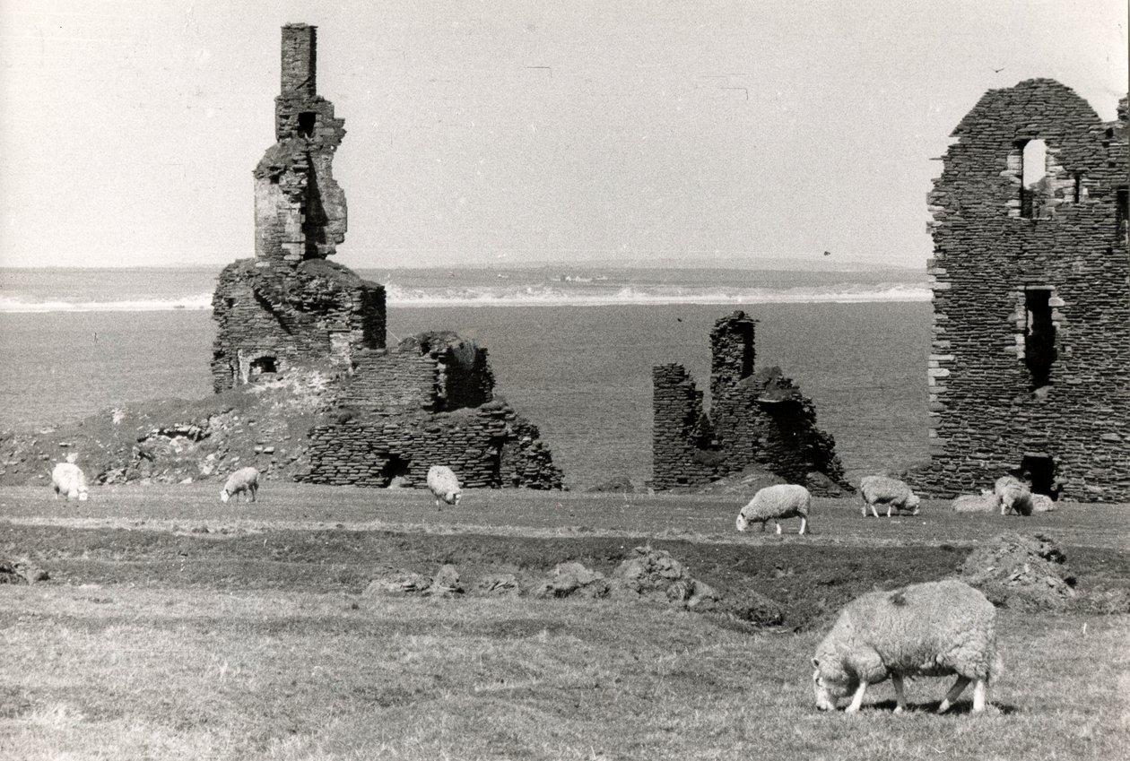 Ruïnes van een kasteel, Wick, Hooglanden door Unbekannt