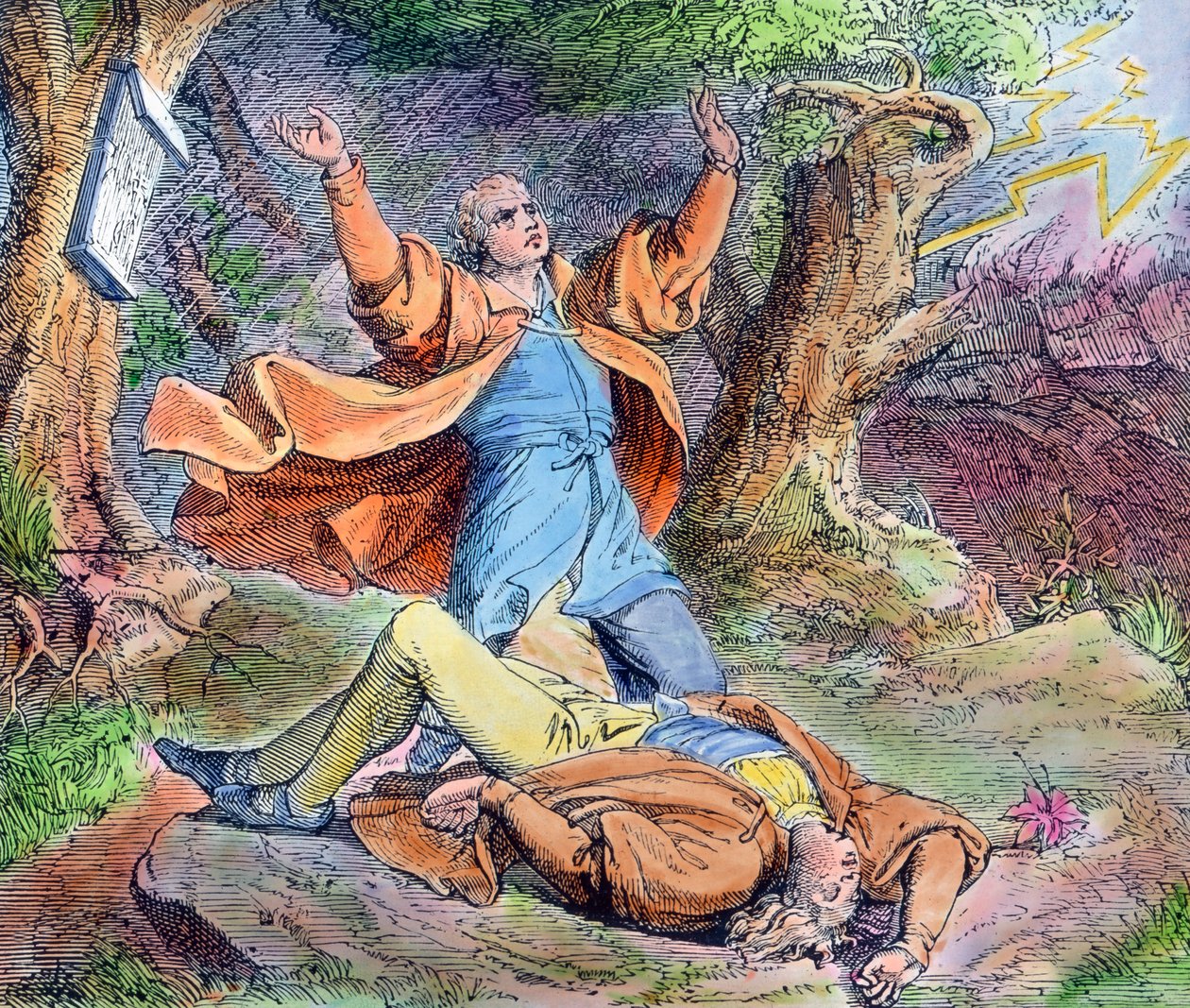 Scène uit het leven van protestantse hervormer Martin Luther door Unbekannter Künstler