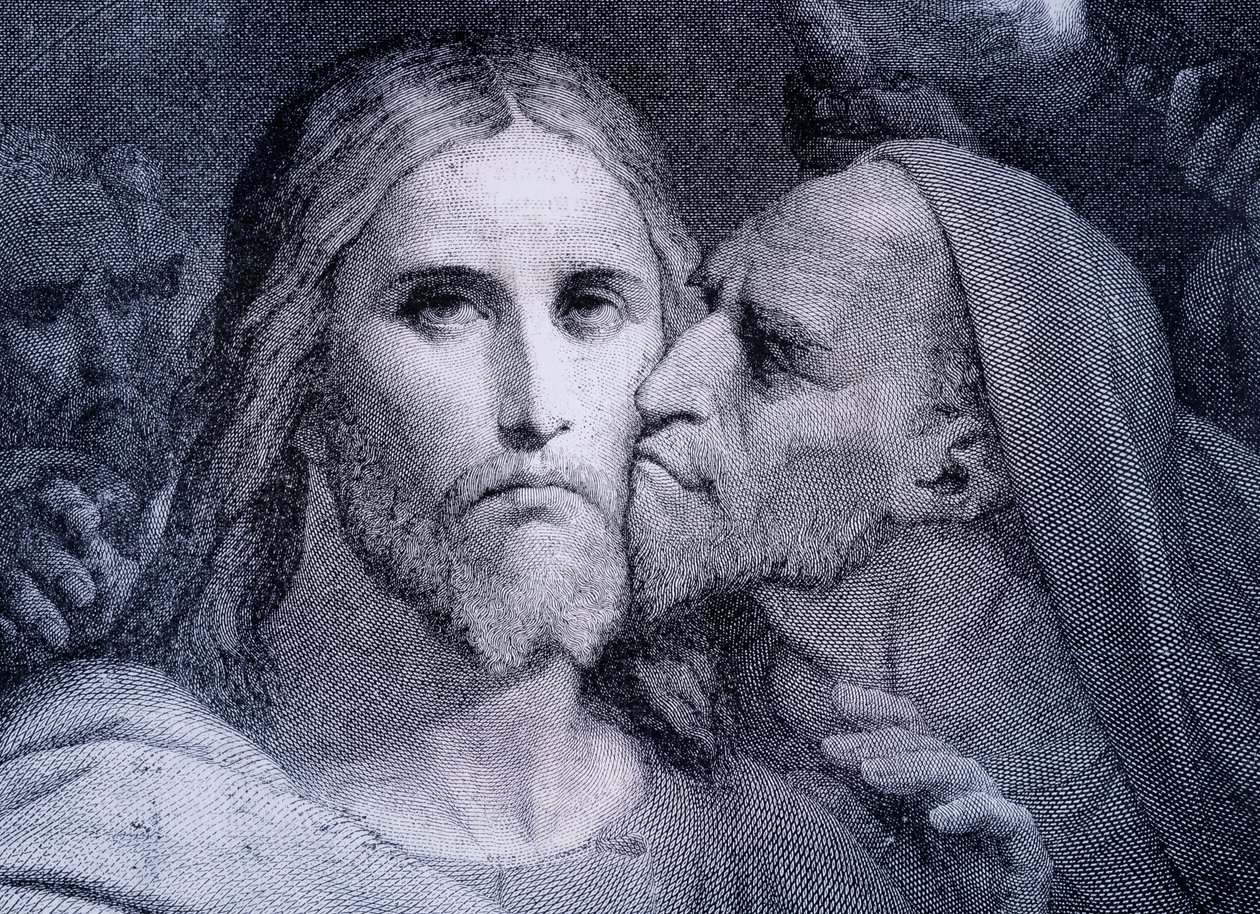 De Kus - Judas Iskariot kust Jezus Christus in de Tuin van Getsemane, uit 