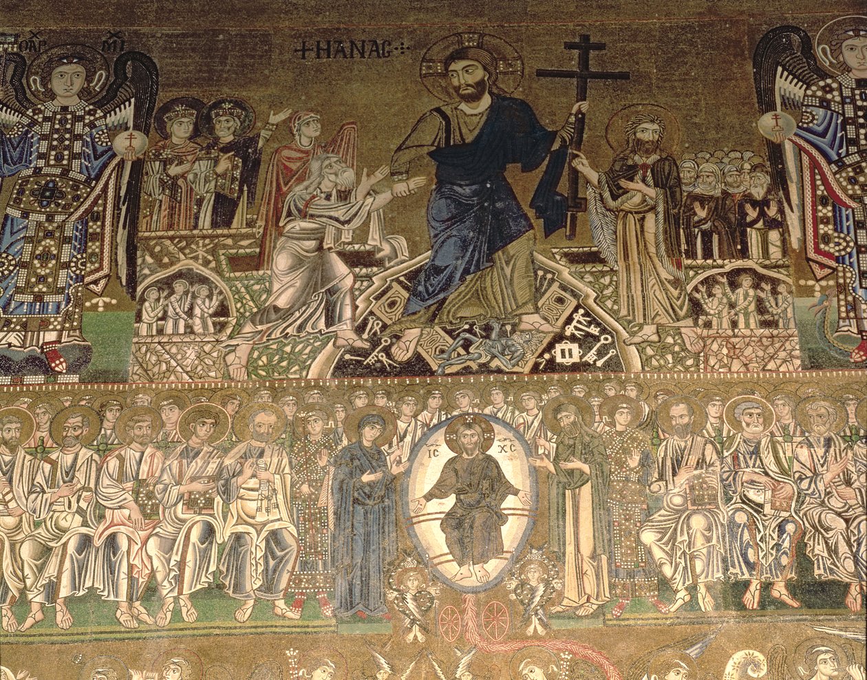 Het Laatste Oordeel, detail van Christus die oordeelt door Benjamin Baud