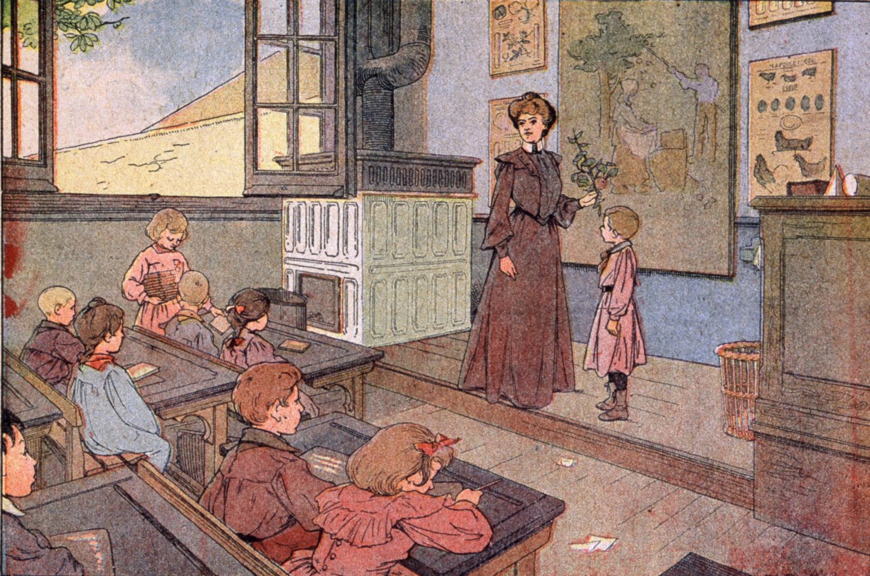 De Republikeinse school door Unbekannter Künstler