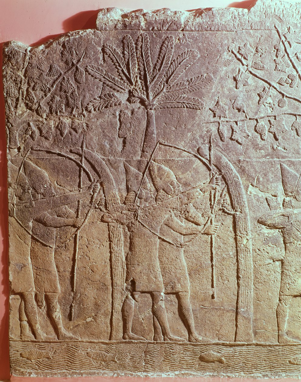 Het beleg van Alammu door het leger van Sennacherib (704-681 v.Chr.) (detail) door Unbekannt