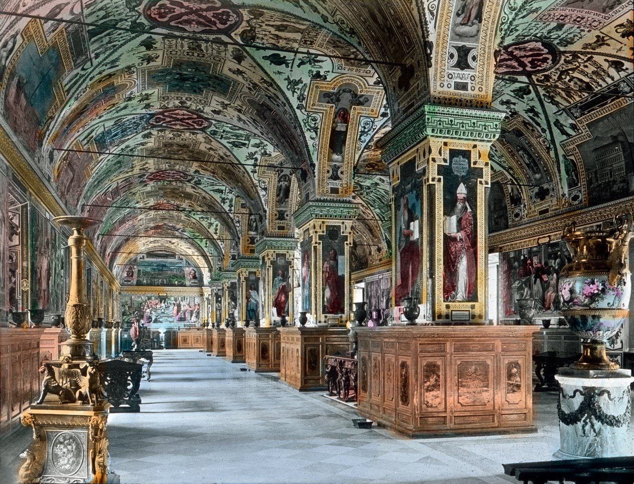 De Vaticaanse bibliotheek door Unbekannter Künstler