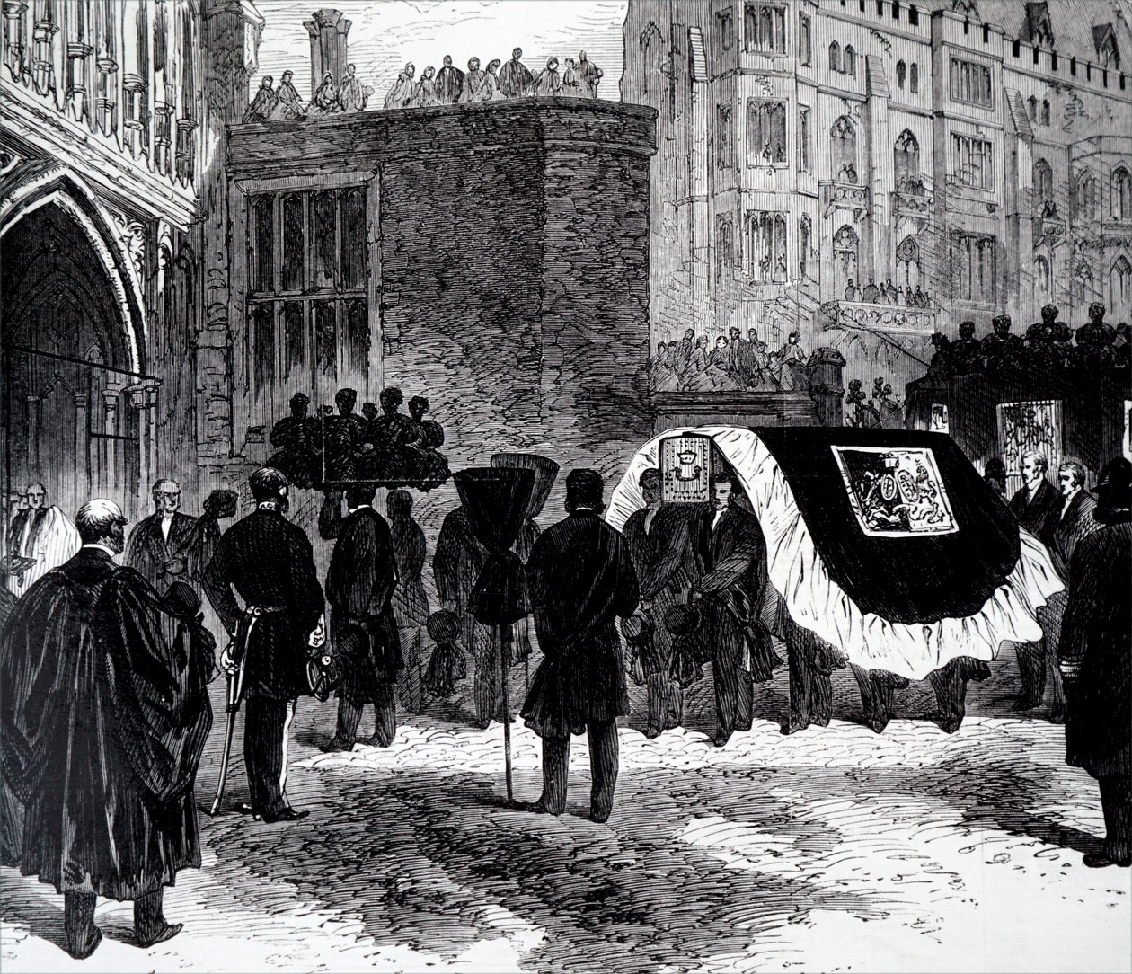 De begrafenis van Henry John Temple, 3e burggraaf Palmerston door Unbekannt