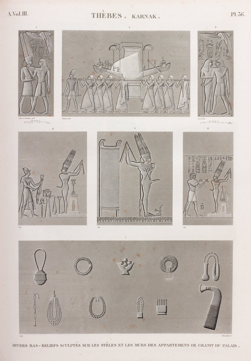 Thebe, Karnak door Unbekannt