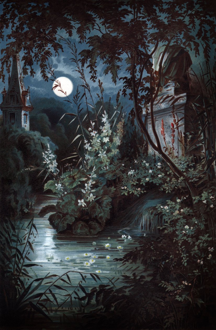 Undine, ca. 1900 (illustratie) door Unbekannter Künstler
