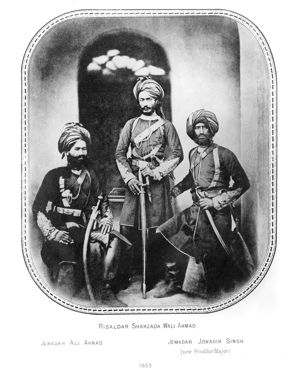 Indiase cavalerieofficieren van de onderkoning door Unbekannt