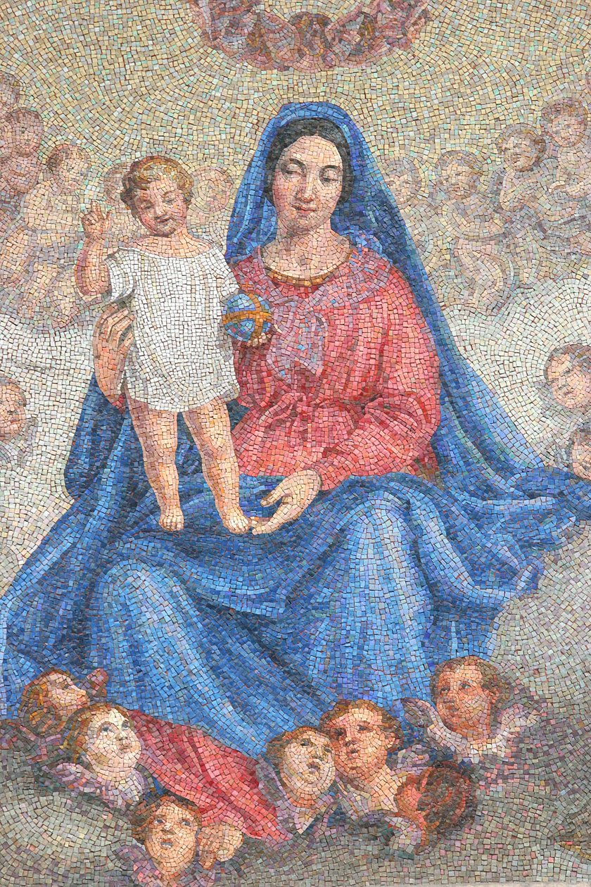 Maagd en kind, Milaan, Italië door Unbekannt