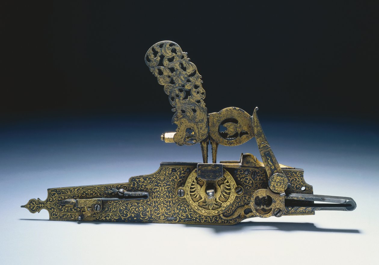 Radslot van een jachtgeweer, ca. 1660-1720 door Unbekannt