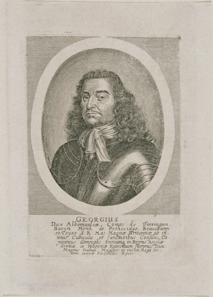 George Monk, Hertog van Albemarle en Graaf van Torrington door Unbekannter Stecher