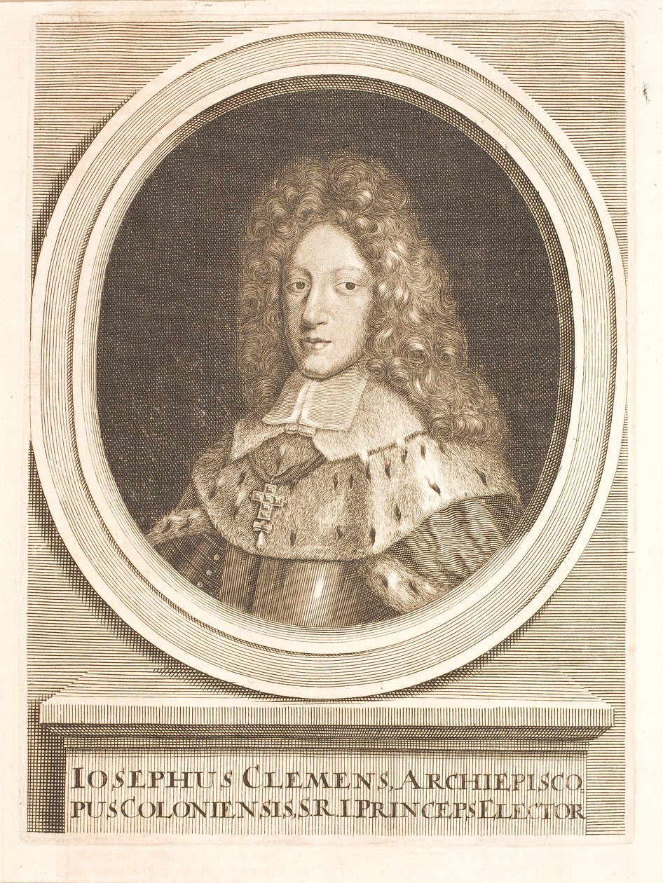 Joseph Clemens Kajetan van Beieren, Aartsbisschop van Keulen door Unbekannter Stecher