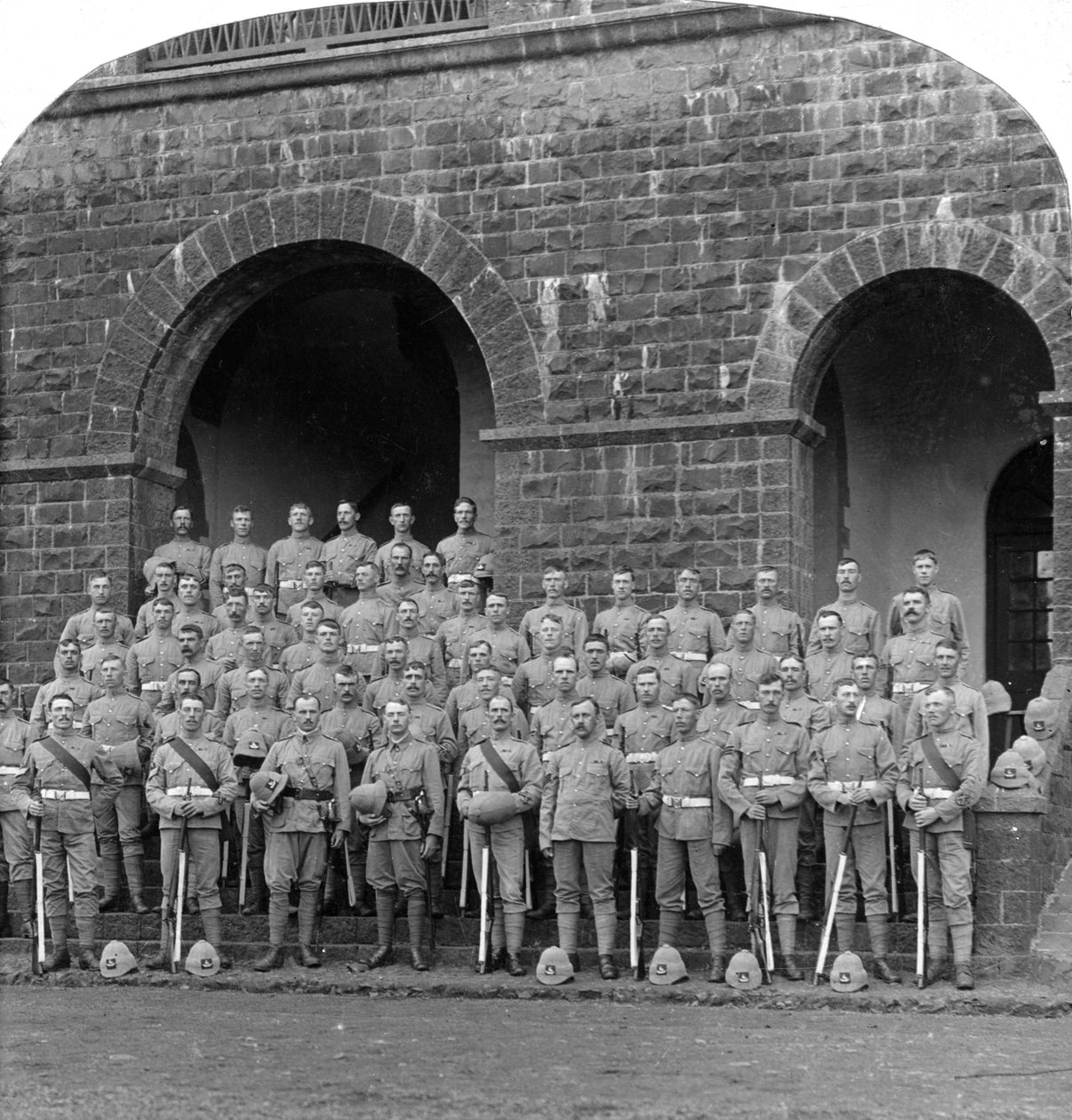H Company, Royal Warwickshire Regiment, Belgaum, India, 1900s door Underwood and Underwood