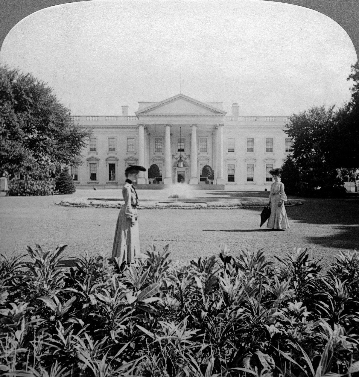 Het Witte Huis, Washington DC, VS, ca. eind 19e eeuw door Underwood and Underwood