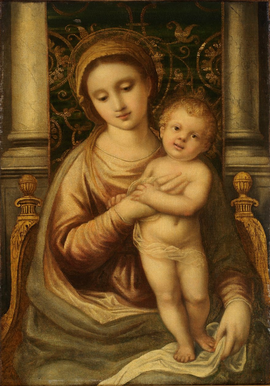 Madonna met kind door Unidentified