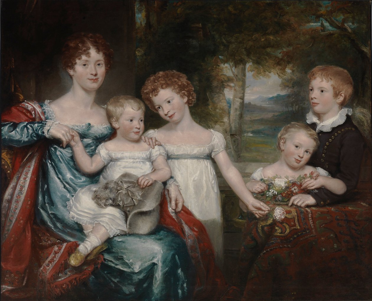 Mrs. Hawkins en familie door Unidentified