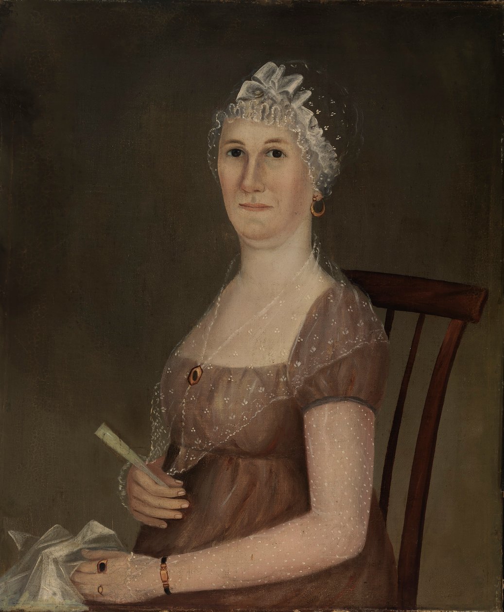 Portret van een zittende vrouw door Unidentified