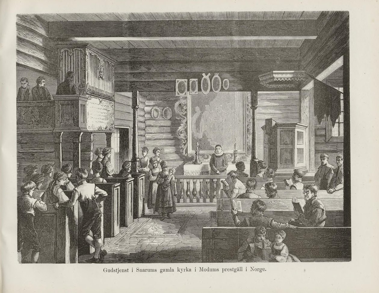 Illustratie uit het boek Nordiska taflor van onbekende auteur en uitgegeven door Albert Bonnier door Unknown