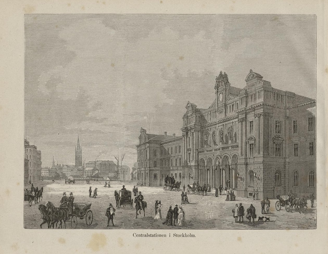 Illustratie uit het boek Nordiska taflor van onbekende auteur en uitgegeven door Albert Bonnier (zie, 1875) door Unknown