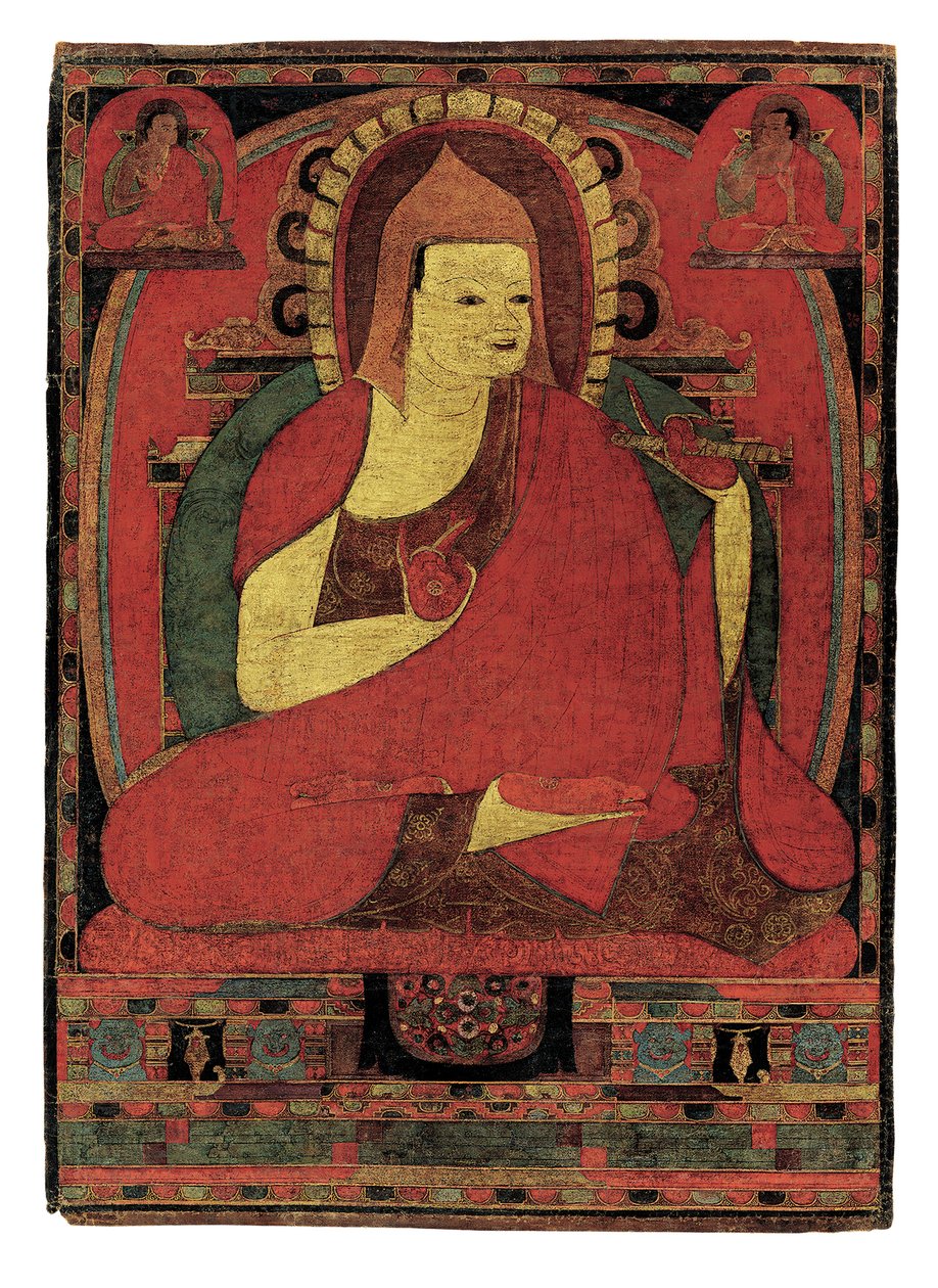 Portret van de Indiase monnik Atisha. Tibet door Unknown