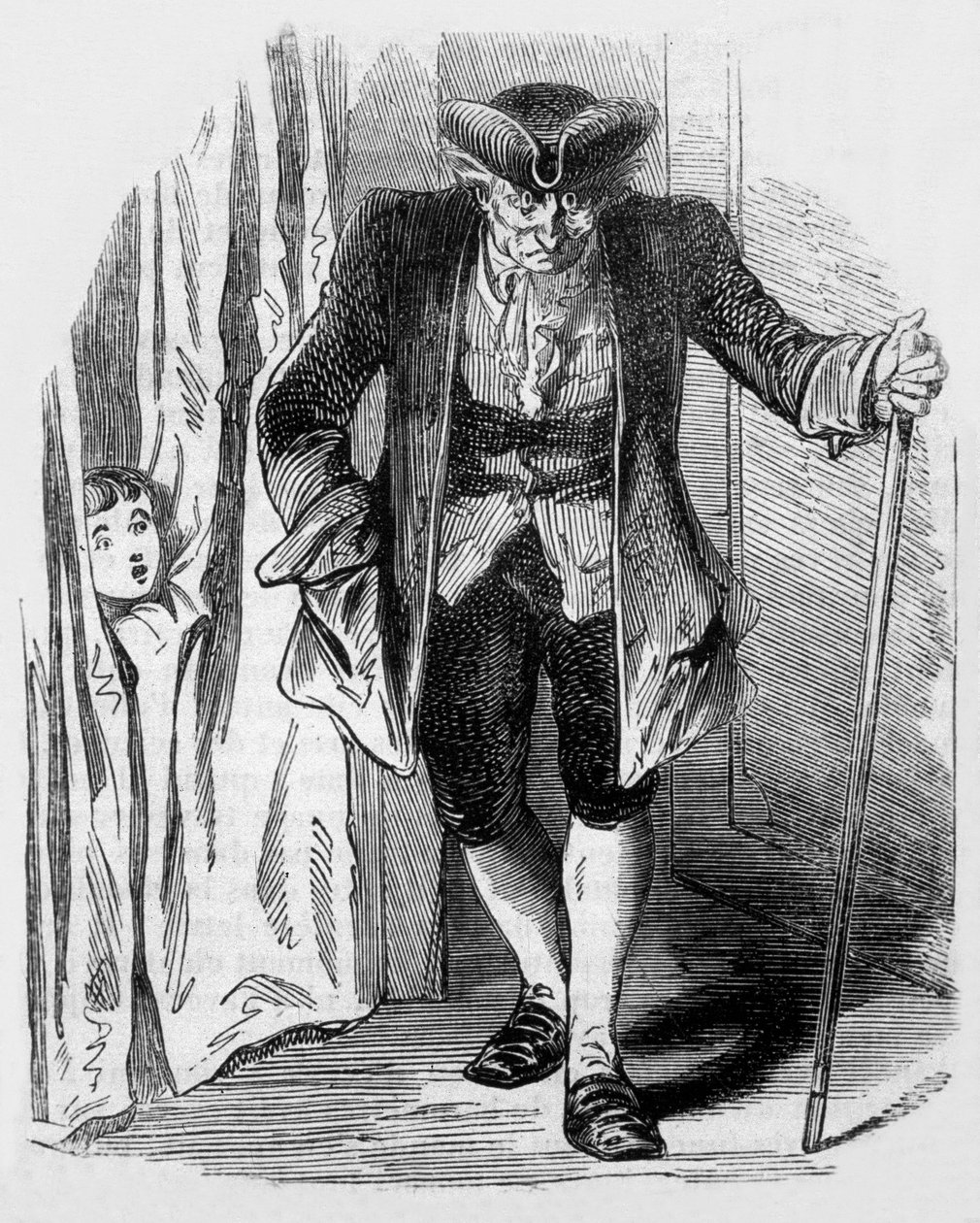 De zandman, Coppelius, illustratie uit een kort verhaal van E.T.A. Hoffmann uit De Nachtstukken, 1817 door Unbekannt Unbekannt