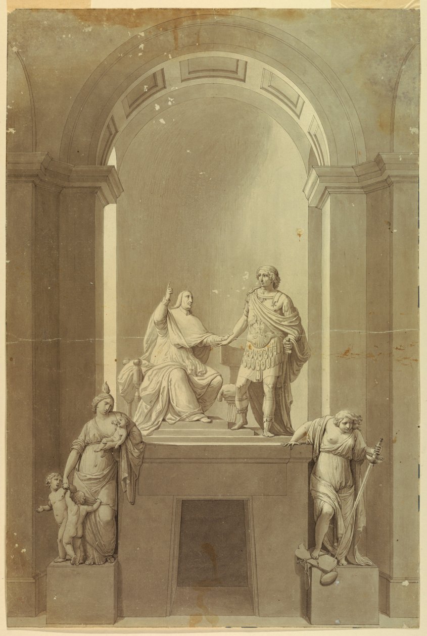 Een grafmonument van kardinaal Henry York (1725-1807) en Charles Edward Stuart, de 