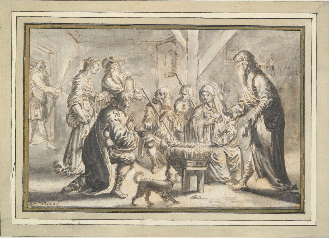 Aanbidding van de herders door Unknown