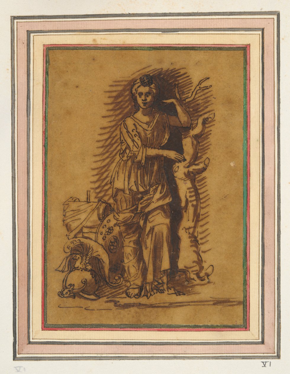 Allegorische vrouwelijke figuur door Unknown