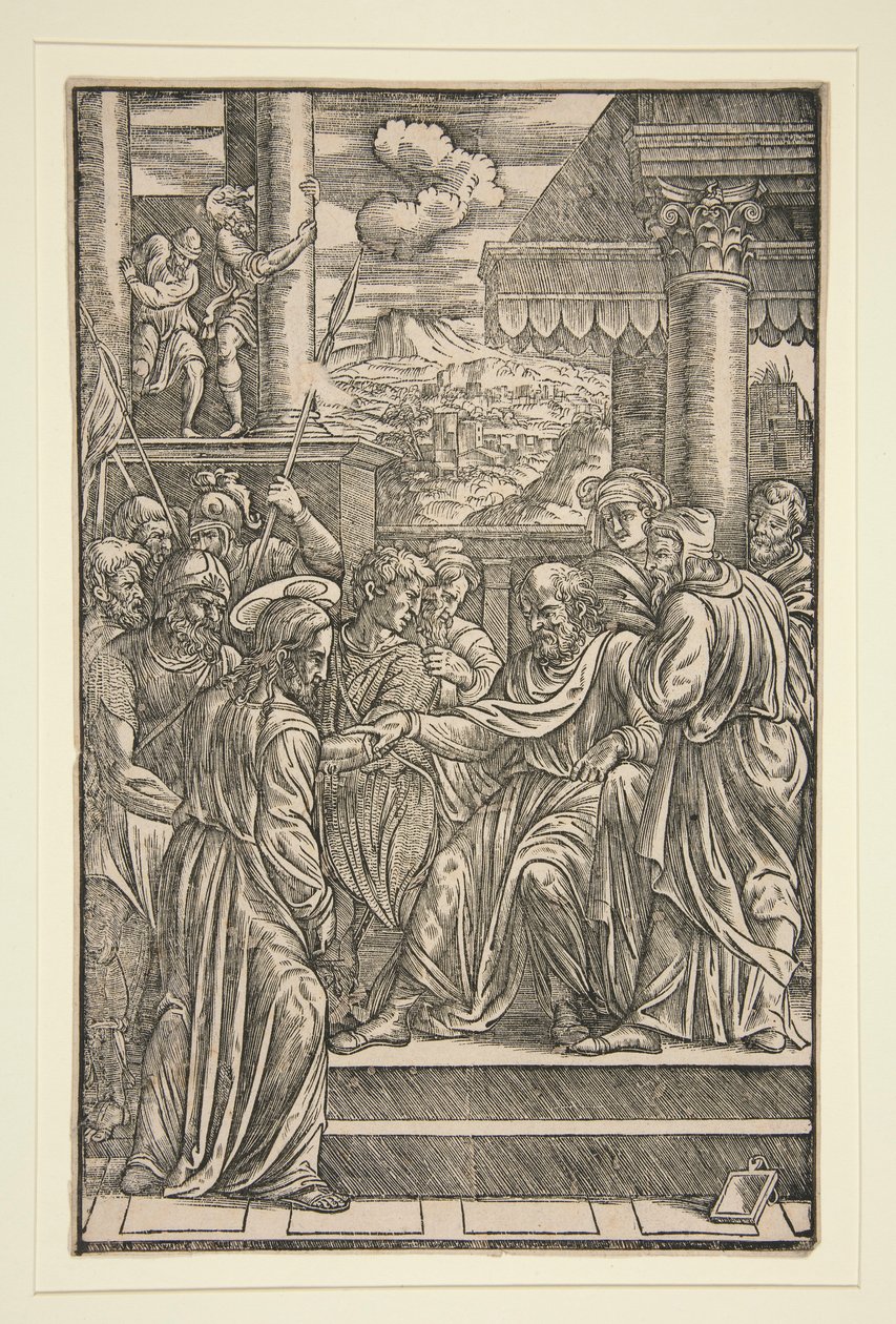Christus voor Pilatus door Unknown