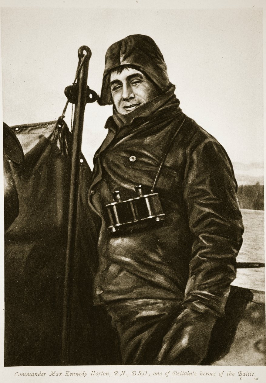 Commandant Max Kennedy Horton, R.N., D.S.O., een van de Britse helden van de Baltische Zee, 1914-19 door Unknown