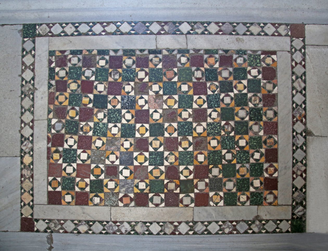 Cosmati-vloer door Unknown
