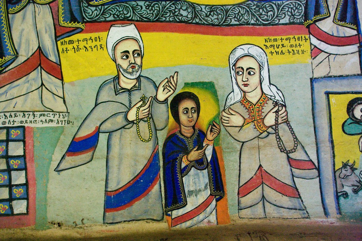Debre Sina Maryam Kerk, Gorgora, Lake Tana, Ethiopië, Afrika door Unknown