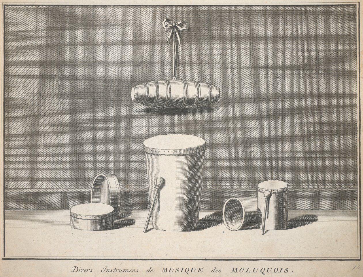 Divers Instrumens de Musique des Moluquois door Unknown