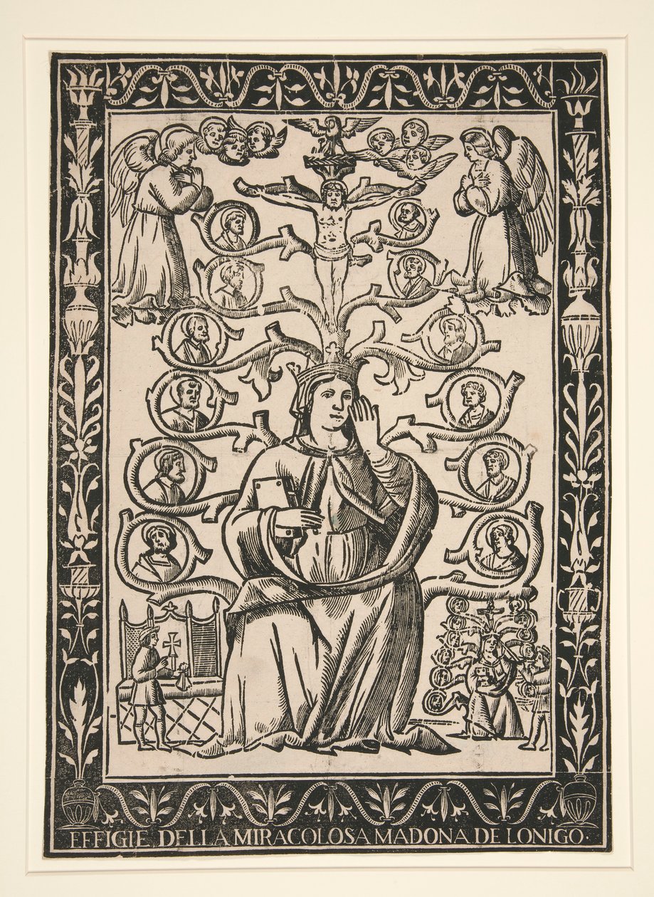 Beeld van de wonderbaarlijke Madonna van Lonigo door Unknown