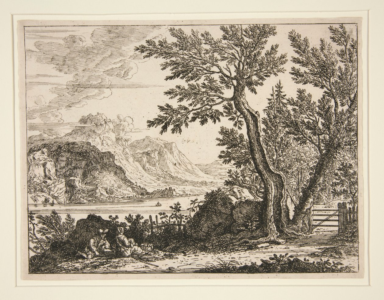 Italiaans landschap door Unknown