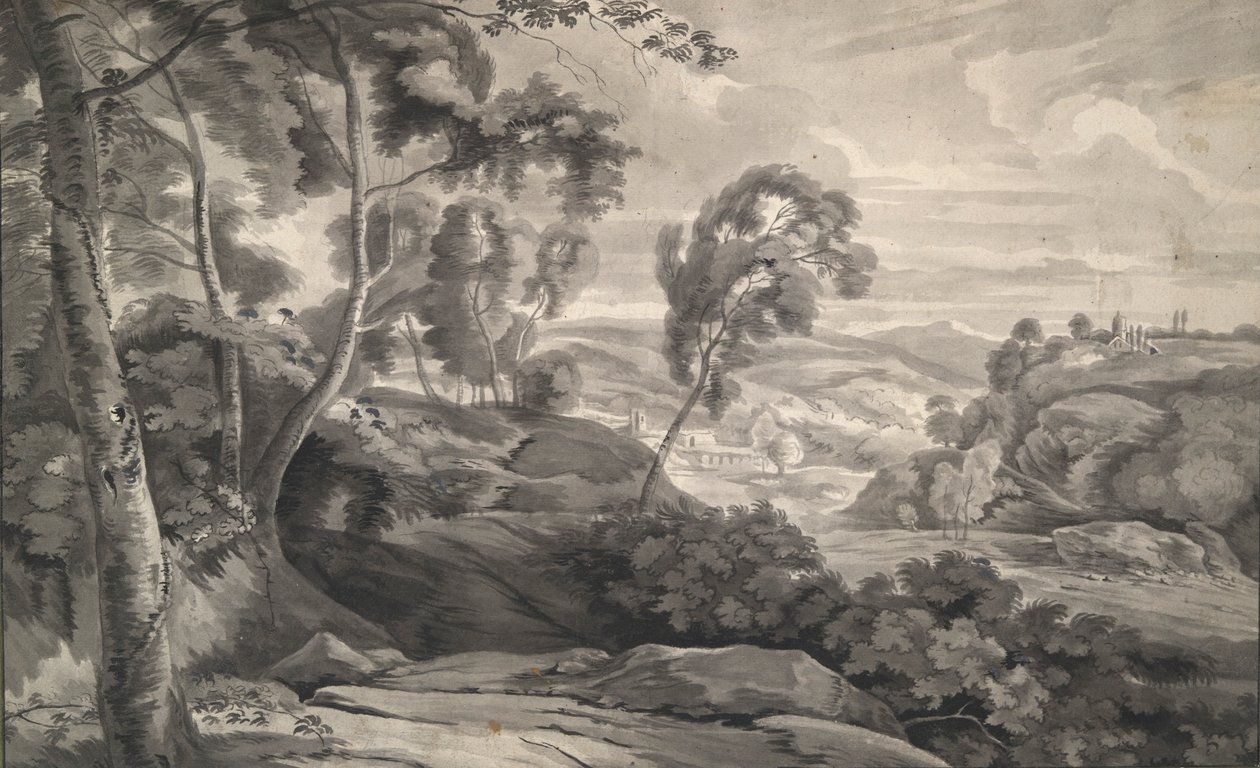 Landschap door Unknown