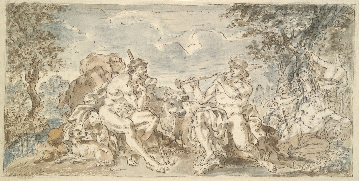 Mercurius en Argus door Unknown