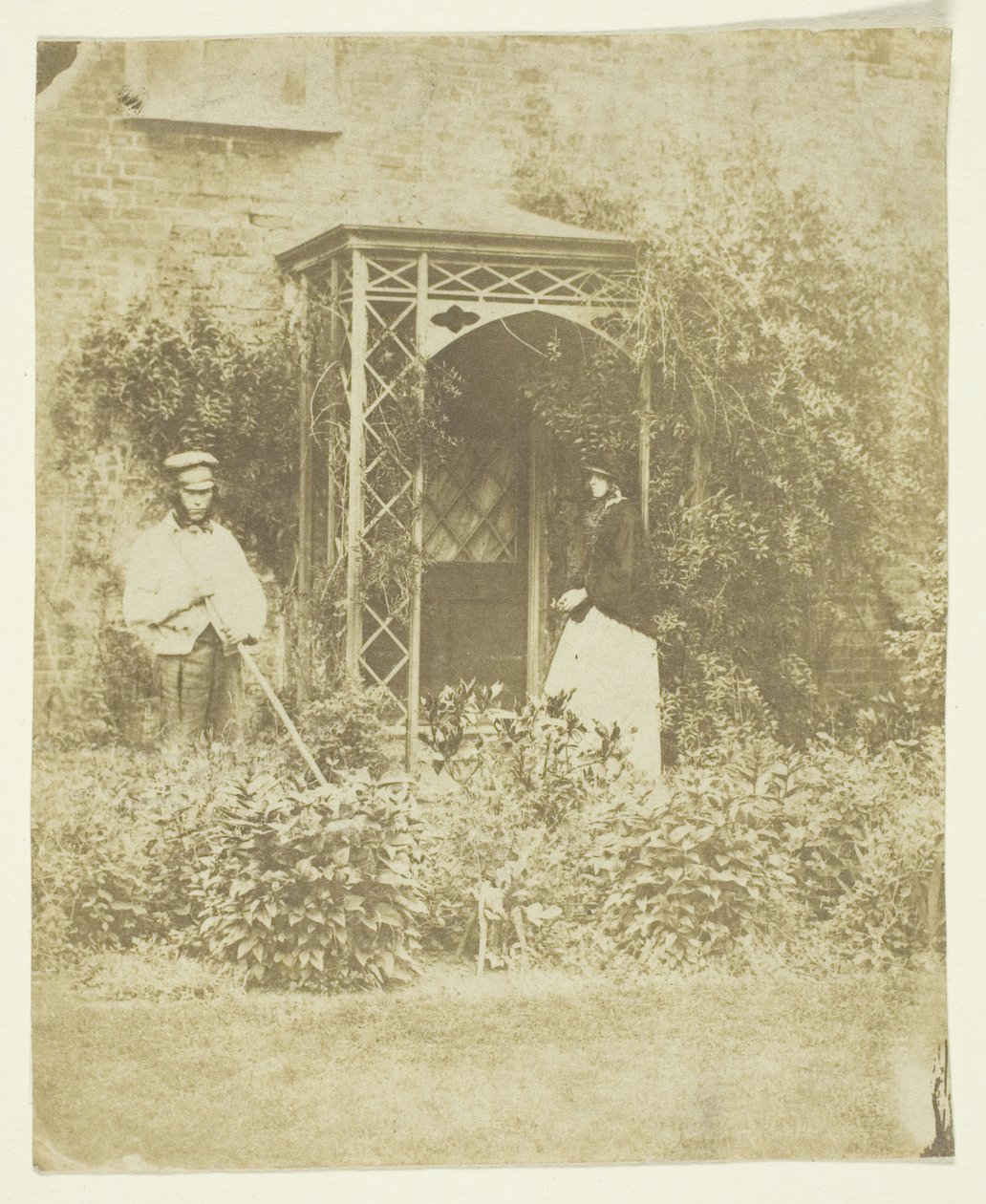 Mrs. Craik in Outdoor Garden door Unknown