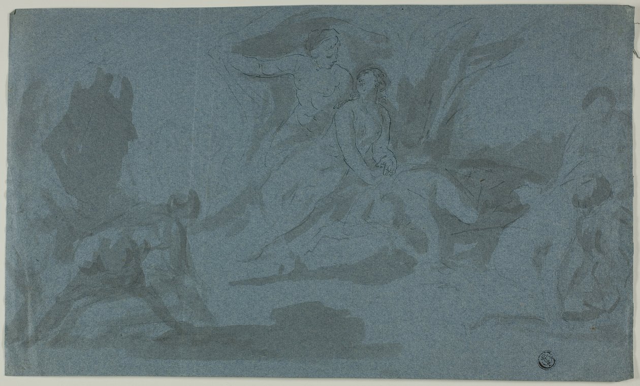Mythologische Scène met Badende Vrouw door Unknown