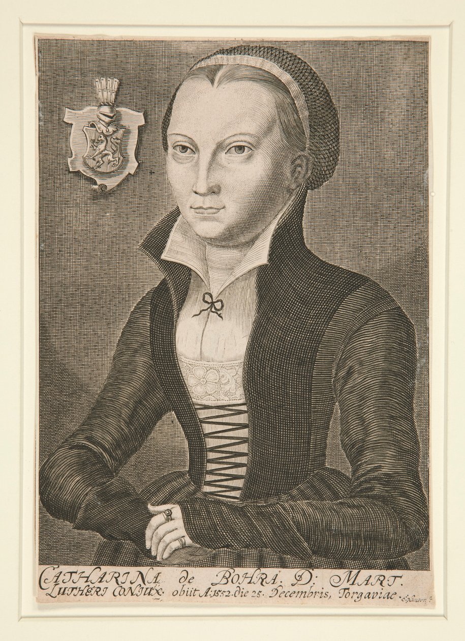 Portret van Catharina de Bohra D: Mart door Unknown