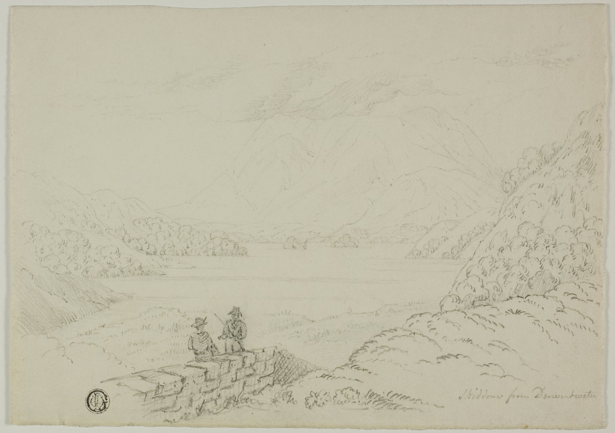 Skiddaw vanaf Derwentwater door Unknown